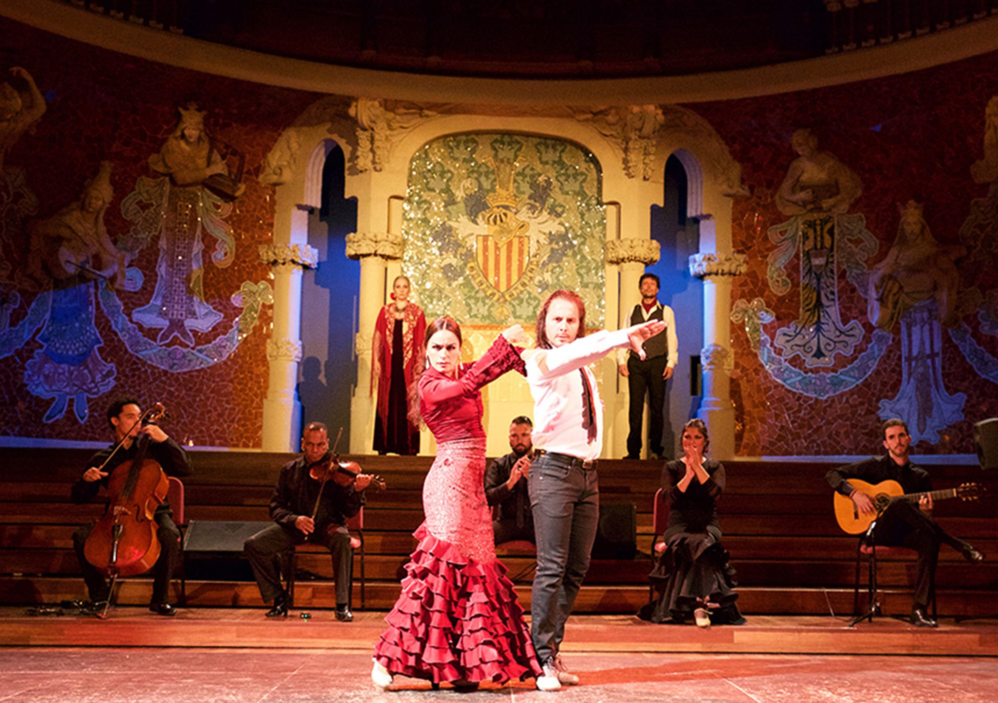 reservieren tickets besucht Touren Fahrkarte karte karten Eintrittskarten Oper Flamenco show in Palau de la Musica barcelona